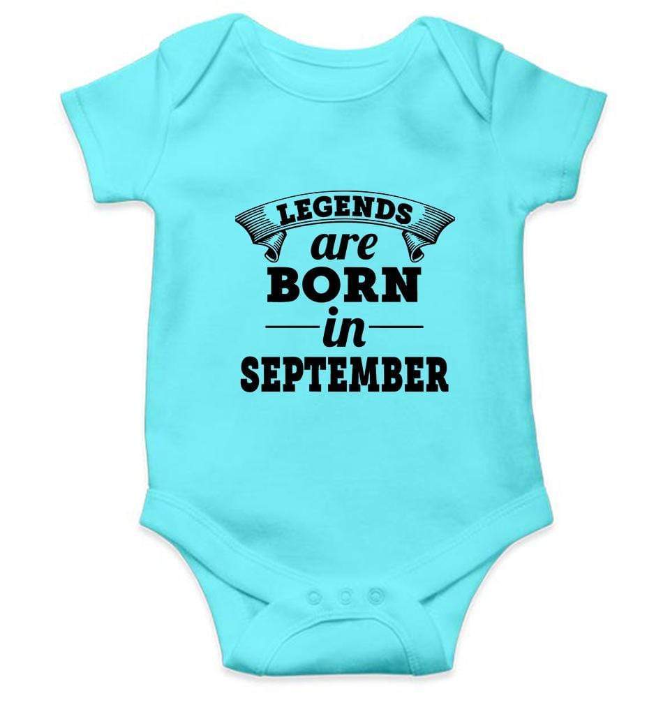 Legends are Born in September Rompers for Baby Girl- FunkyTradition FunkyTradition