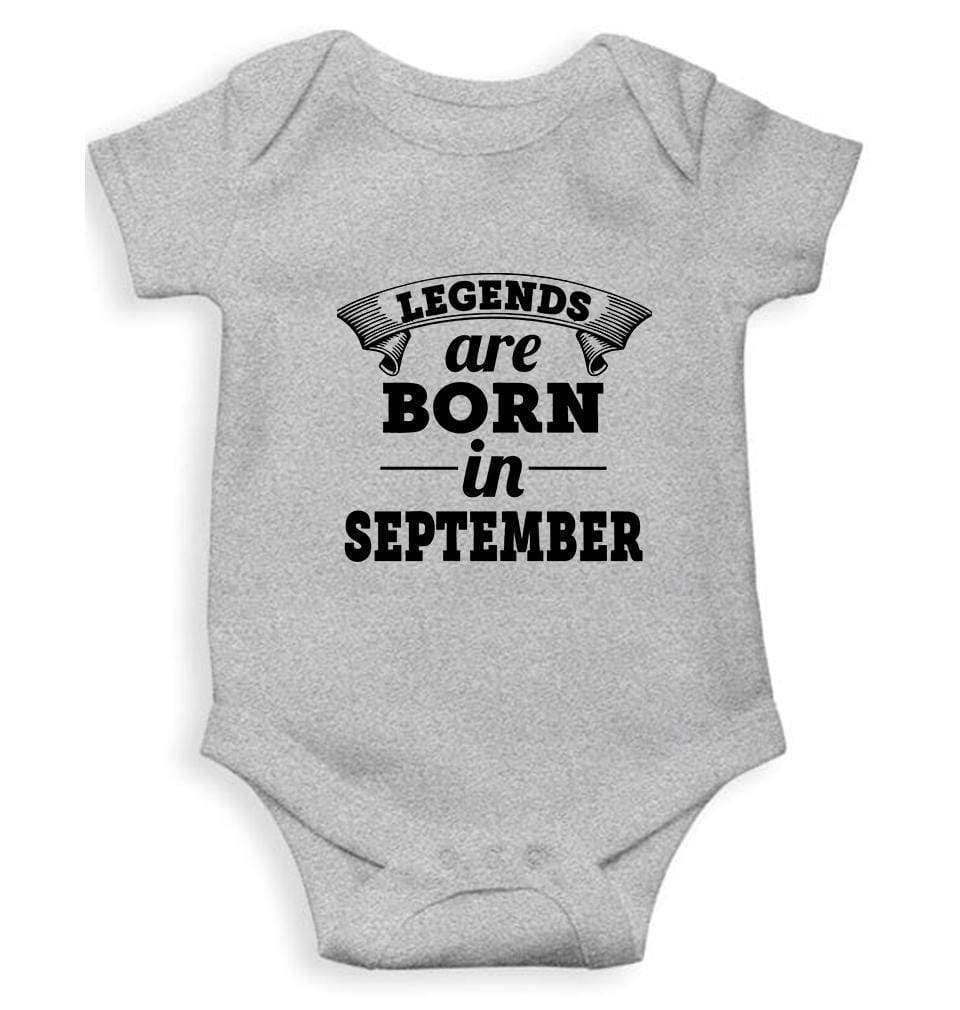 Legends are Born in September Rompers for Baby Girl- FunkyTradition FunkyTradition