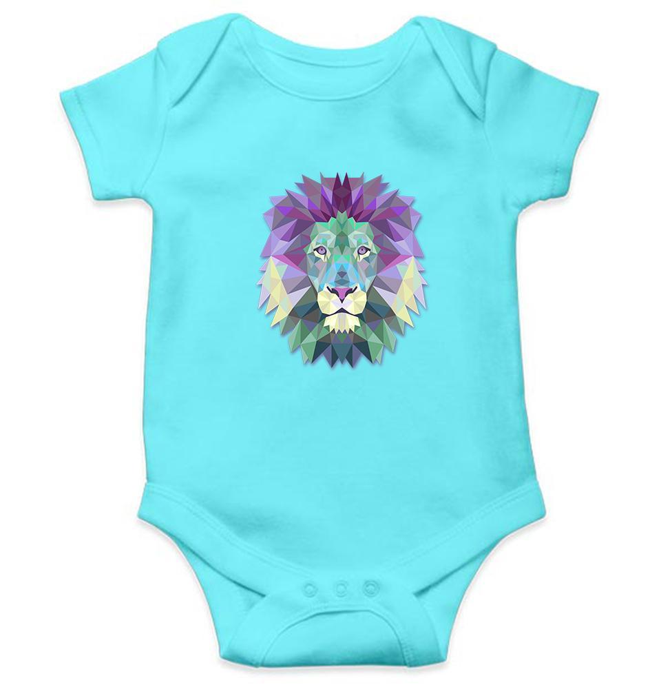 Lion Abstract Rompers for Baby Boy- FunkyTradition FunkyTradition