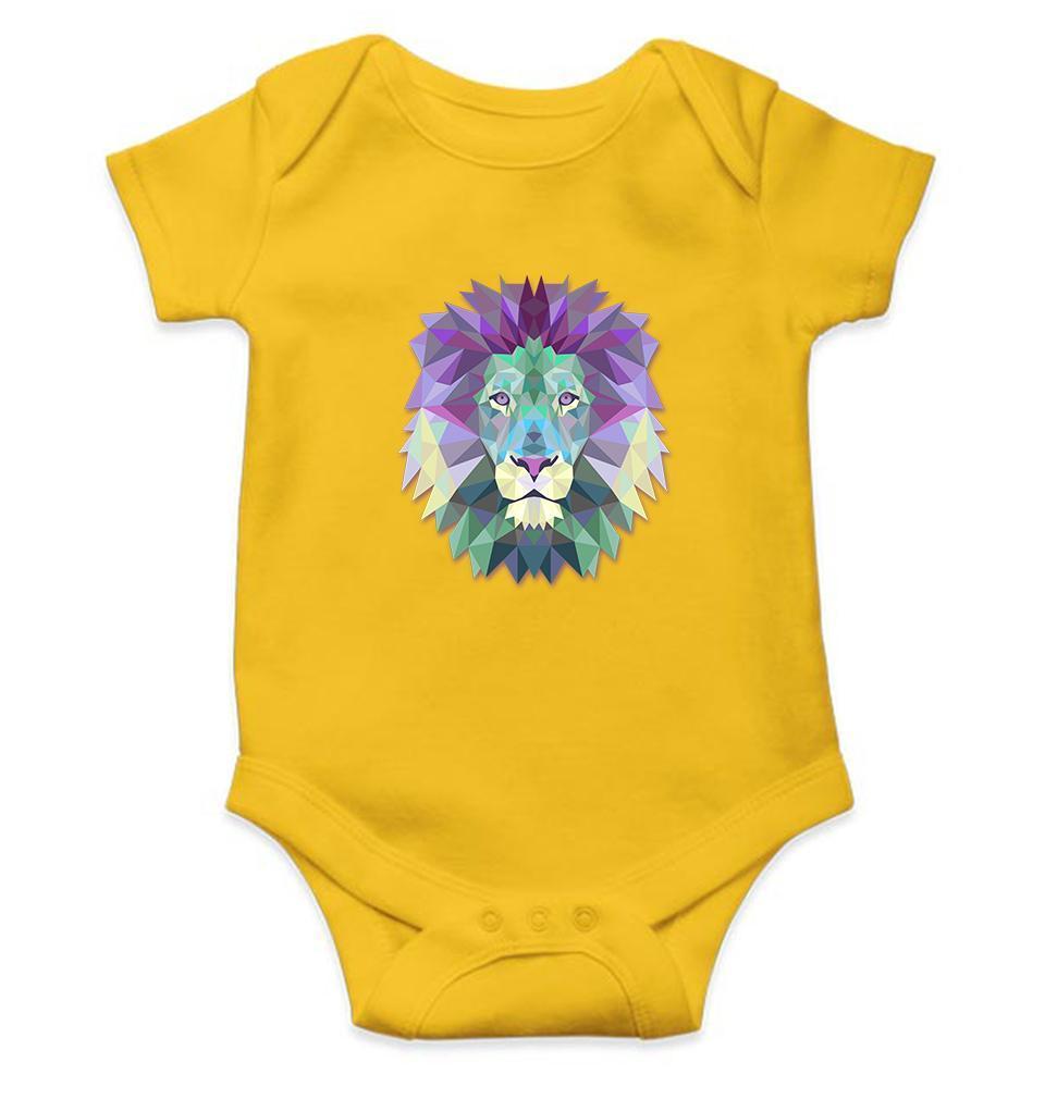 Lion Abstract Rompers for Baby Girl- FunkyTradition FunkyTradition