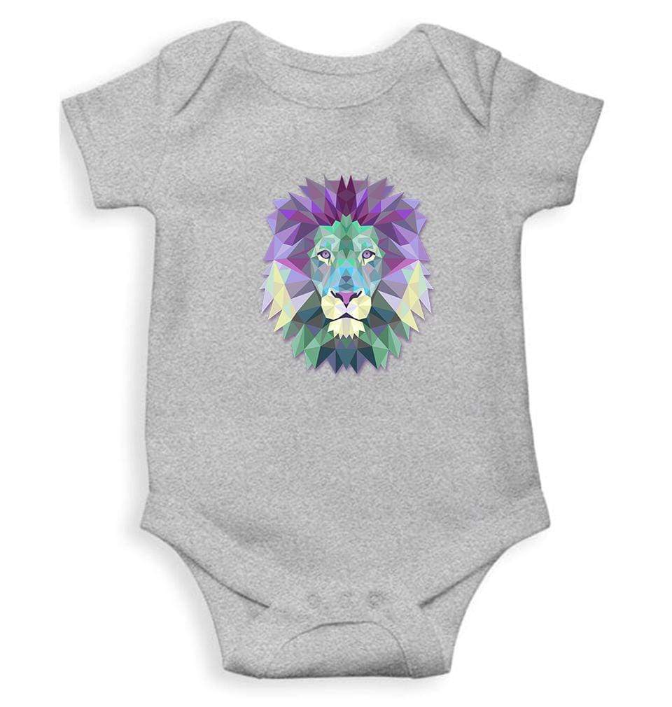 Lion Abstract Rompers for Baby Girl- FunkyTradition FunkyTradition