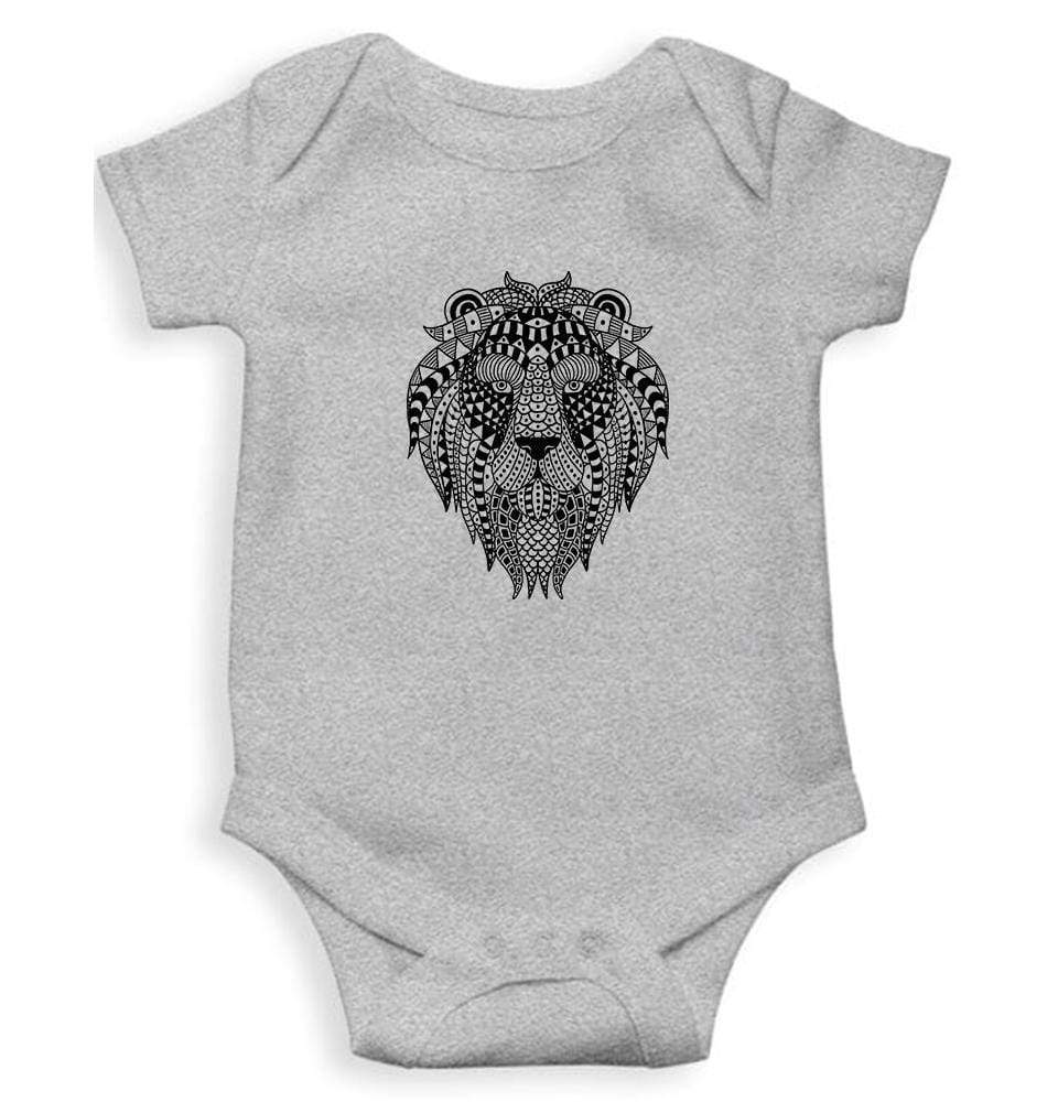 Lion Abstract Rompers for Baby Girl- FunkyTradition FunkyTradition