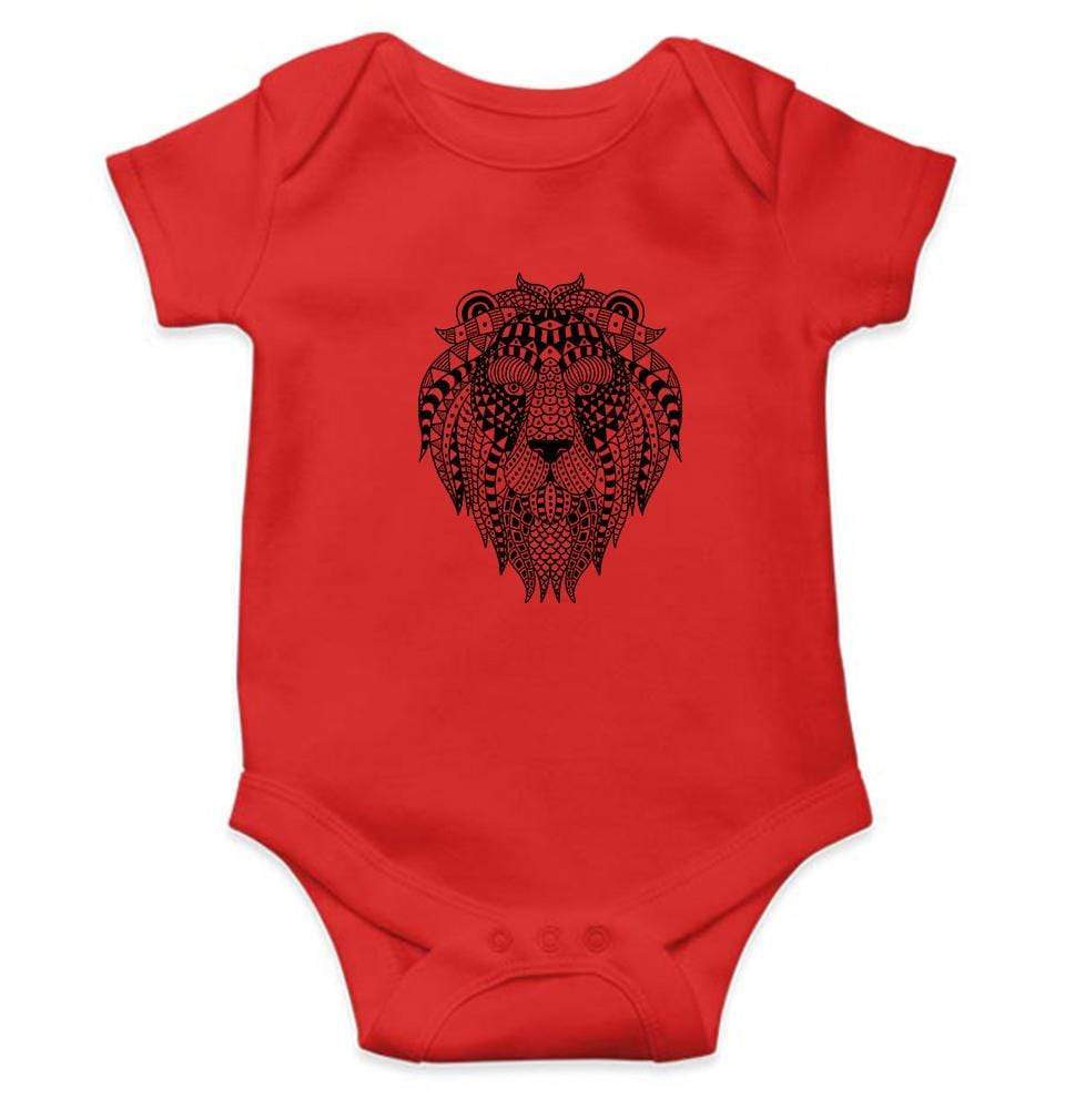 Lion Abstract Rompers for Baby Girl- FunkyTradition FunkyTradition
