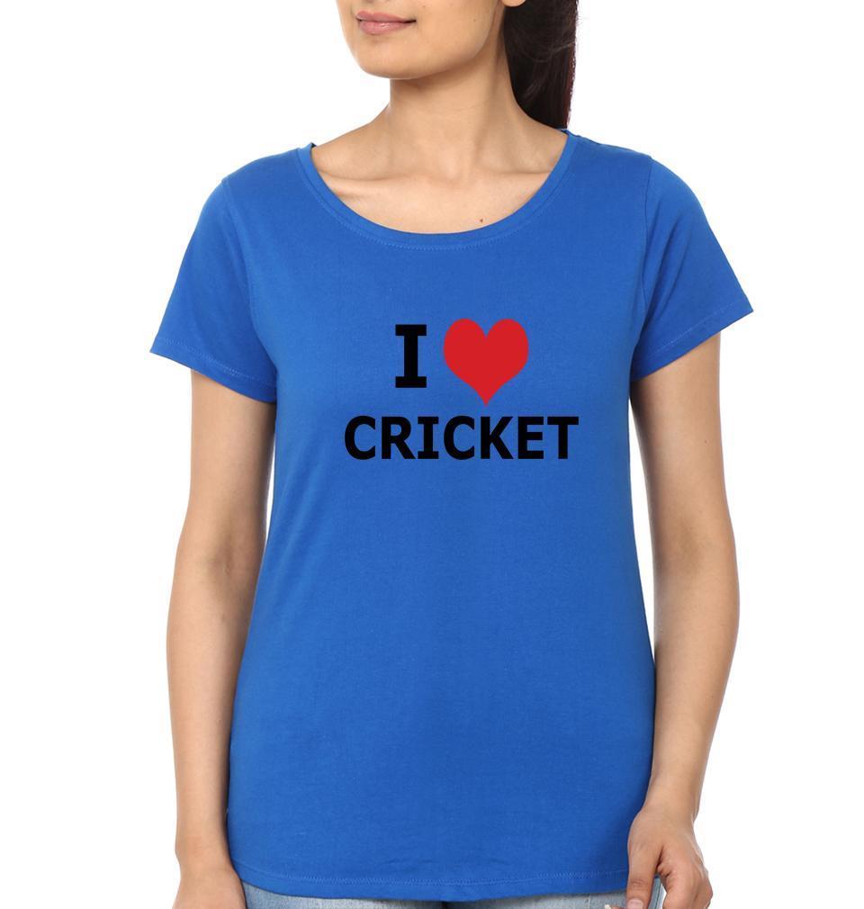 Love Cricket Womens Half Sleeves T-Shirts-FunkyTradition Half Sleeves T-Shirt FunkyTradition