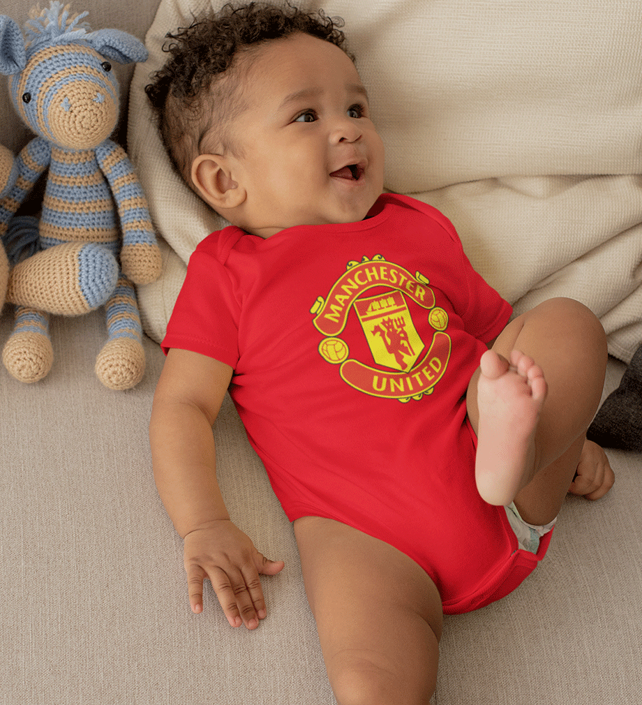 Manchester United Rompers for Baby Boy- FunkyTradition FunkyTradition
