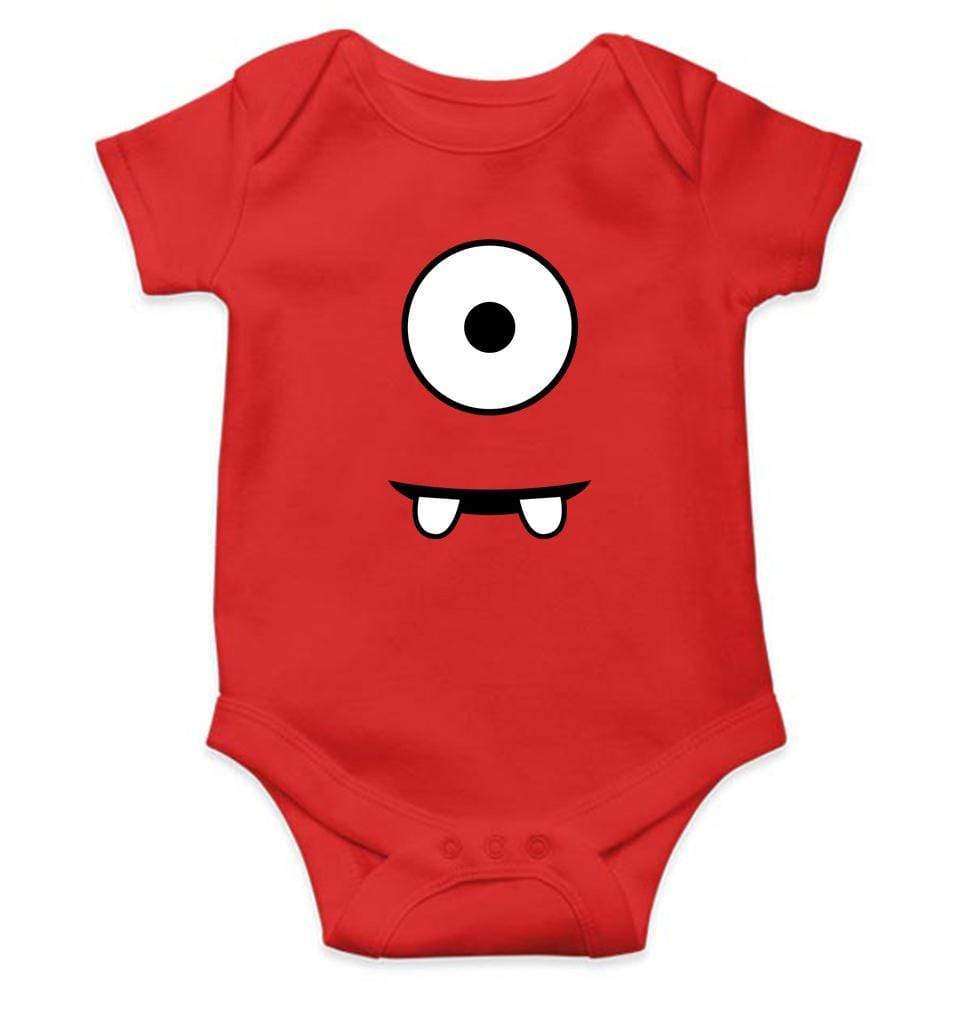 Minion Eye and Teeth Rompers for Baby Boy- FunkyTradition FunkyTradition