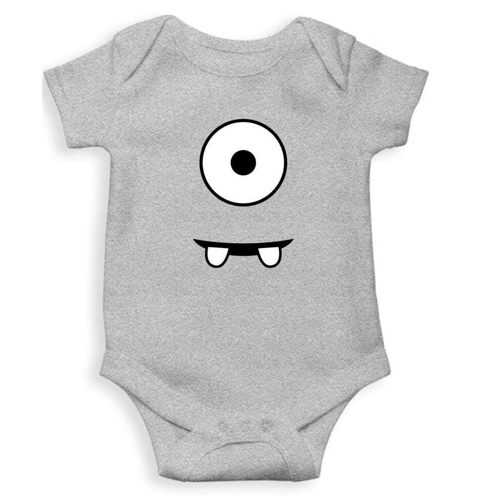 Minion Eye and Teeth Rompers for Baby Boy- FunkyTradition FunkyTradition