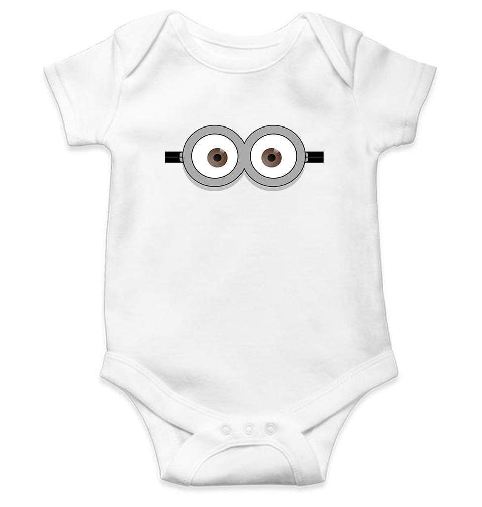 Minion Pop Eyes Rompers for Baby Boy- FunkyTradition FunkyTradition