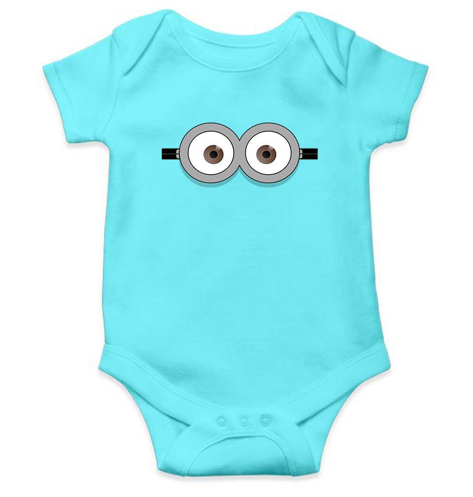Minion Pop Eyes Rompers for Baby Boy- FunkyTradition FunkyTradition