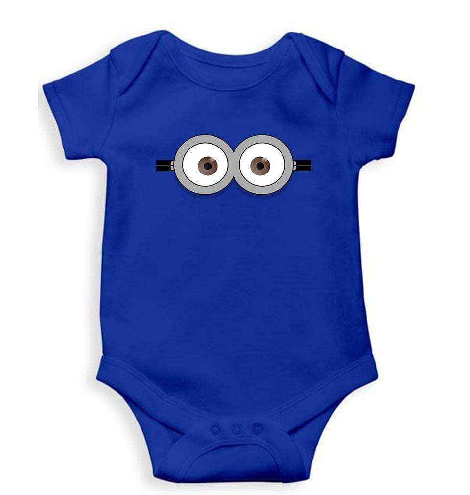 Minion Pop Eyes Rompers for Baby Girl- FunkyTradition FunkyTradition