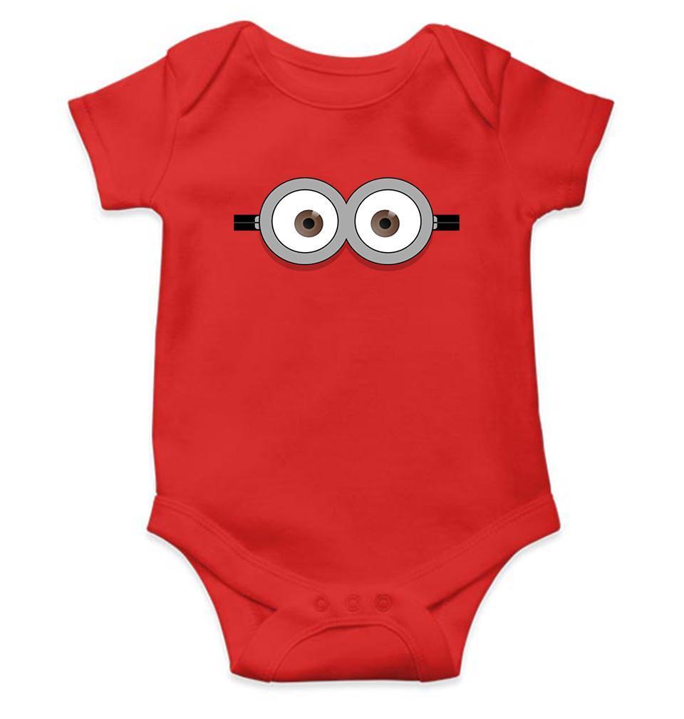Minion Pop Eyes Rompers for Baby Girl- FunkyTradition FunkyTradition