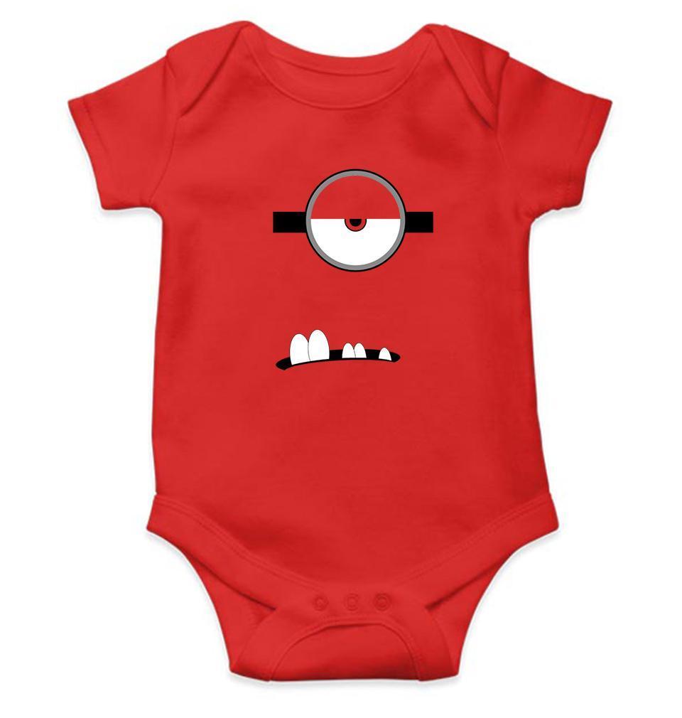 Minion Single Eye and Teeth Rompers for Baby Girl- FunkyTradition FunkyTradition