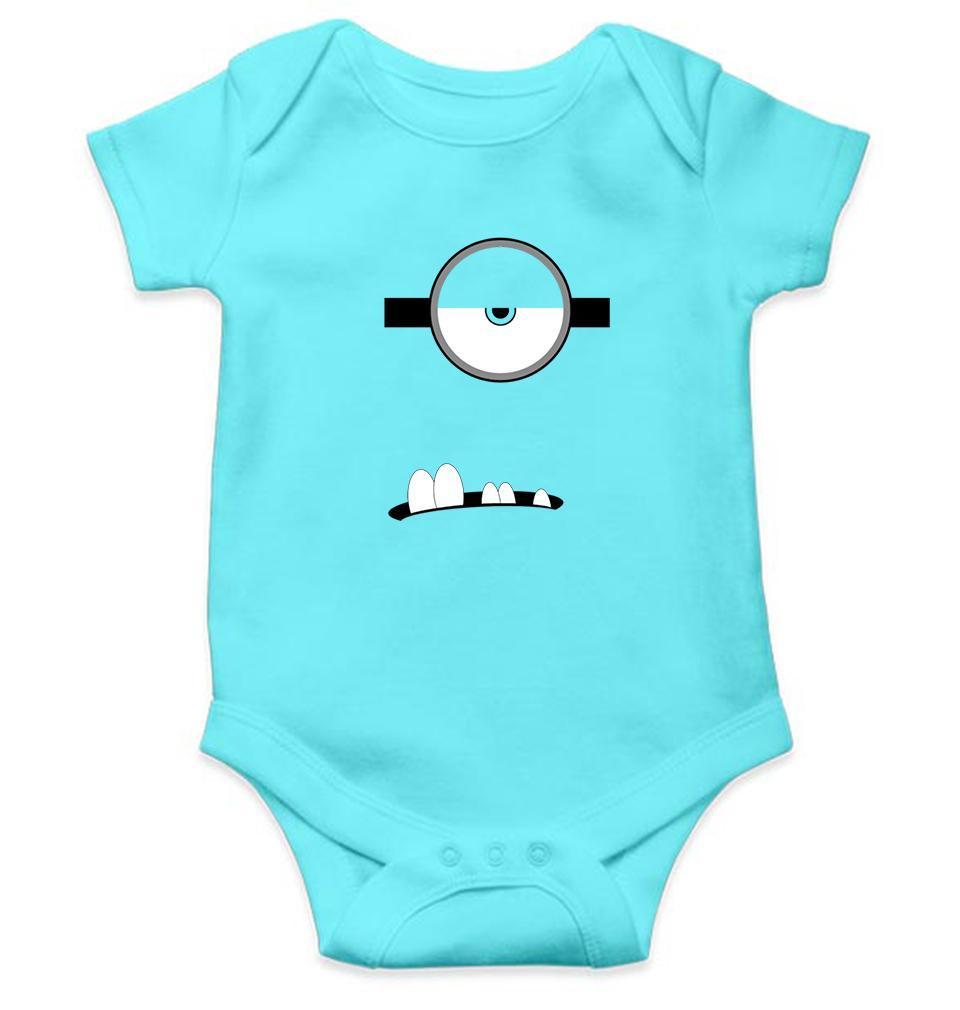 Minion Single Eye and Teeth Rompers for Baby Girl- FunkyTradition FunkyTradition