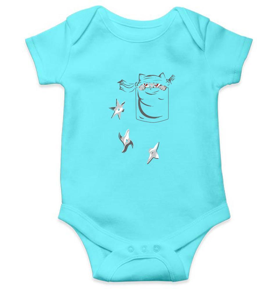 Ninja Cat Abstract Rompers for Baby Girl- FunkyTradition FunkyTradition
