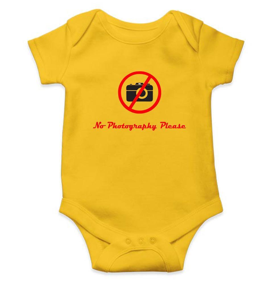 No Photography Please Rompers for Baby Girl- FunkyTradition FunkyTradition