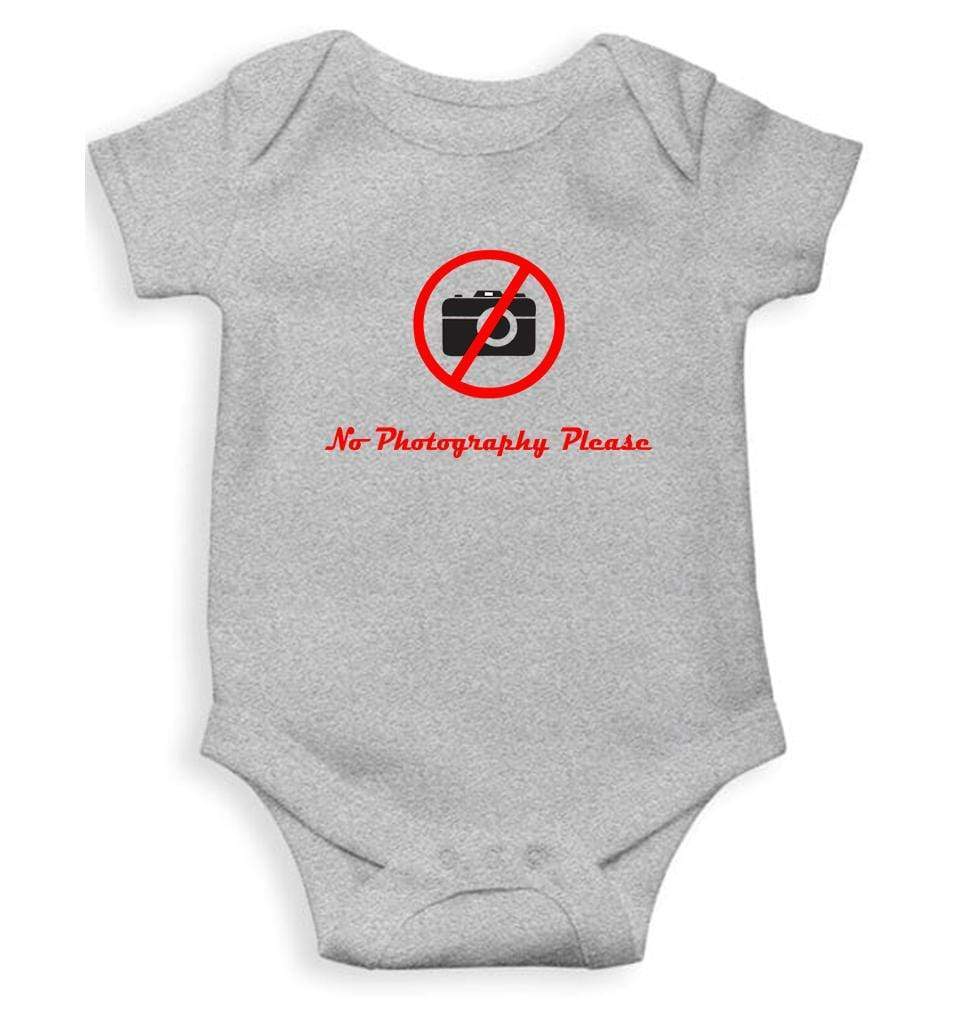 No Photography Please Rompers for Baby Girl- FunkyTradition FunkyTradition
