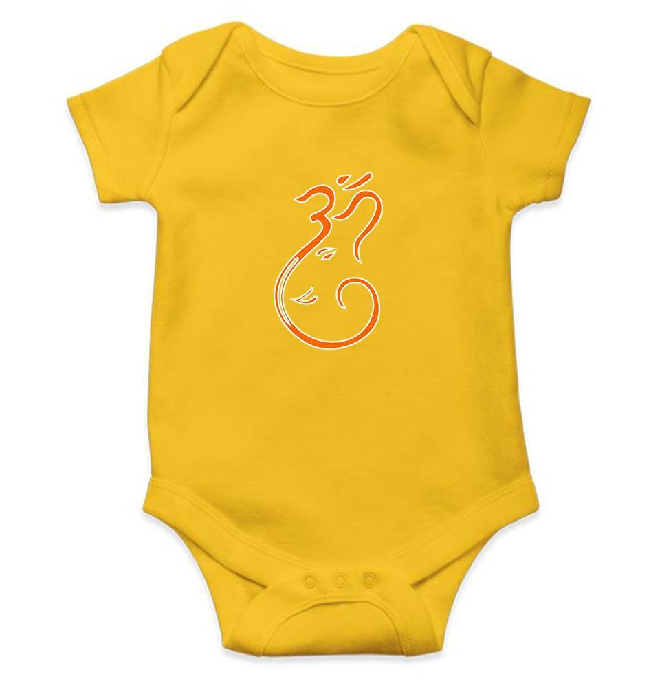 Om Ganesh Rompers for Baby Boy- FunkyTradition FunkyTradition