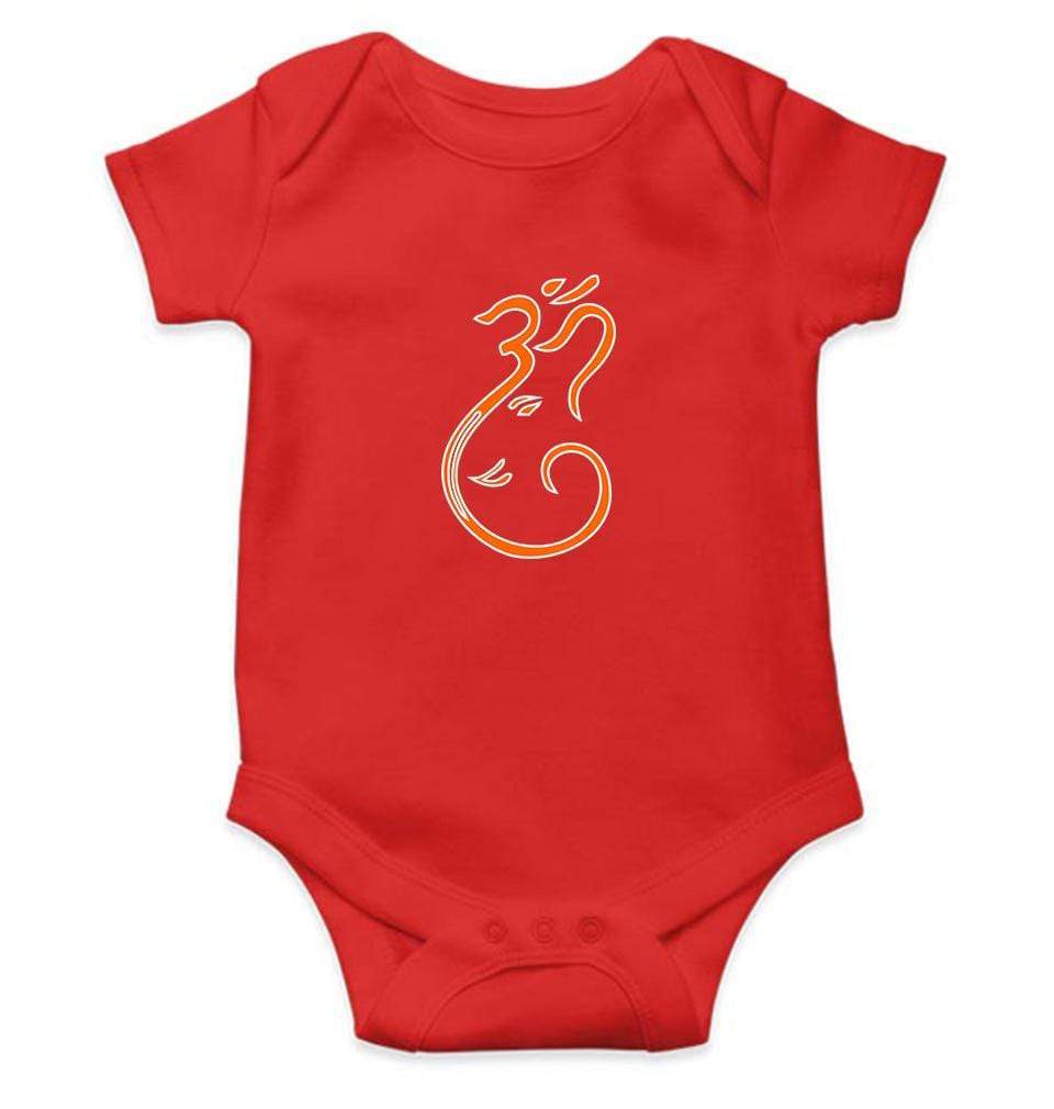 Om Ganesh Rompers for Baby Girl- FunkyTradition FunkyTradition