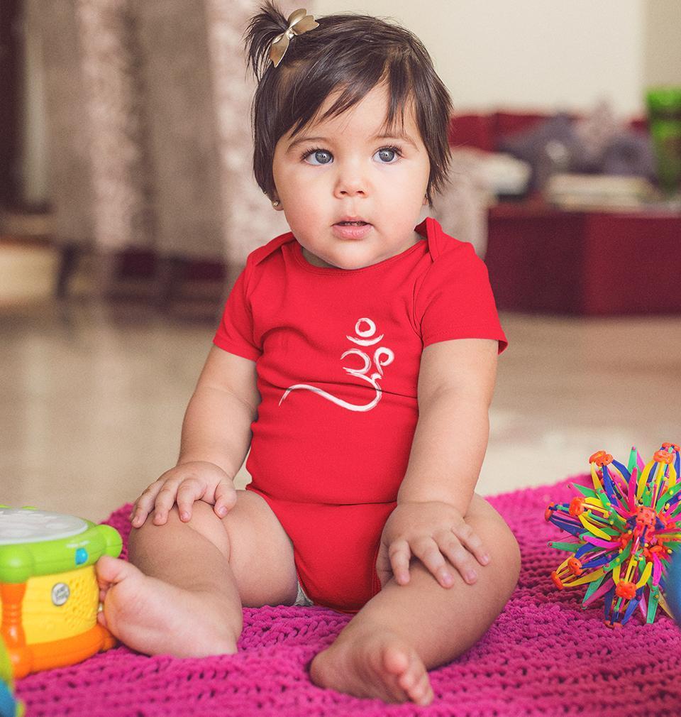 Om Rompers for Baby Girl- FunkyTradition FunkyTradition