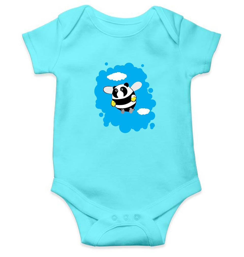 Panda Bee Abstract Rompers for Baby Girl- FunkyTradition FunkyTradition