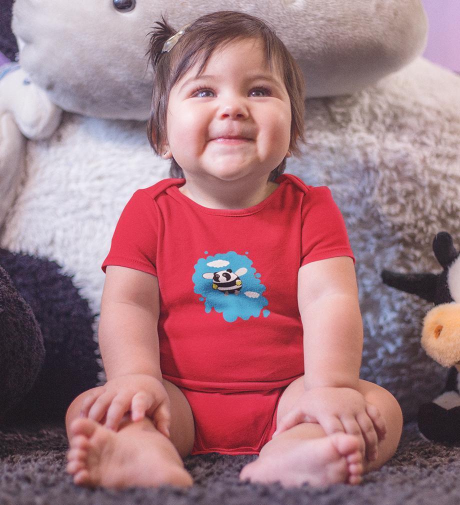 Panda Bee Abstract Rompers for Baby Girl- FunkyTradition FunkyTradition