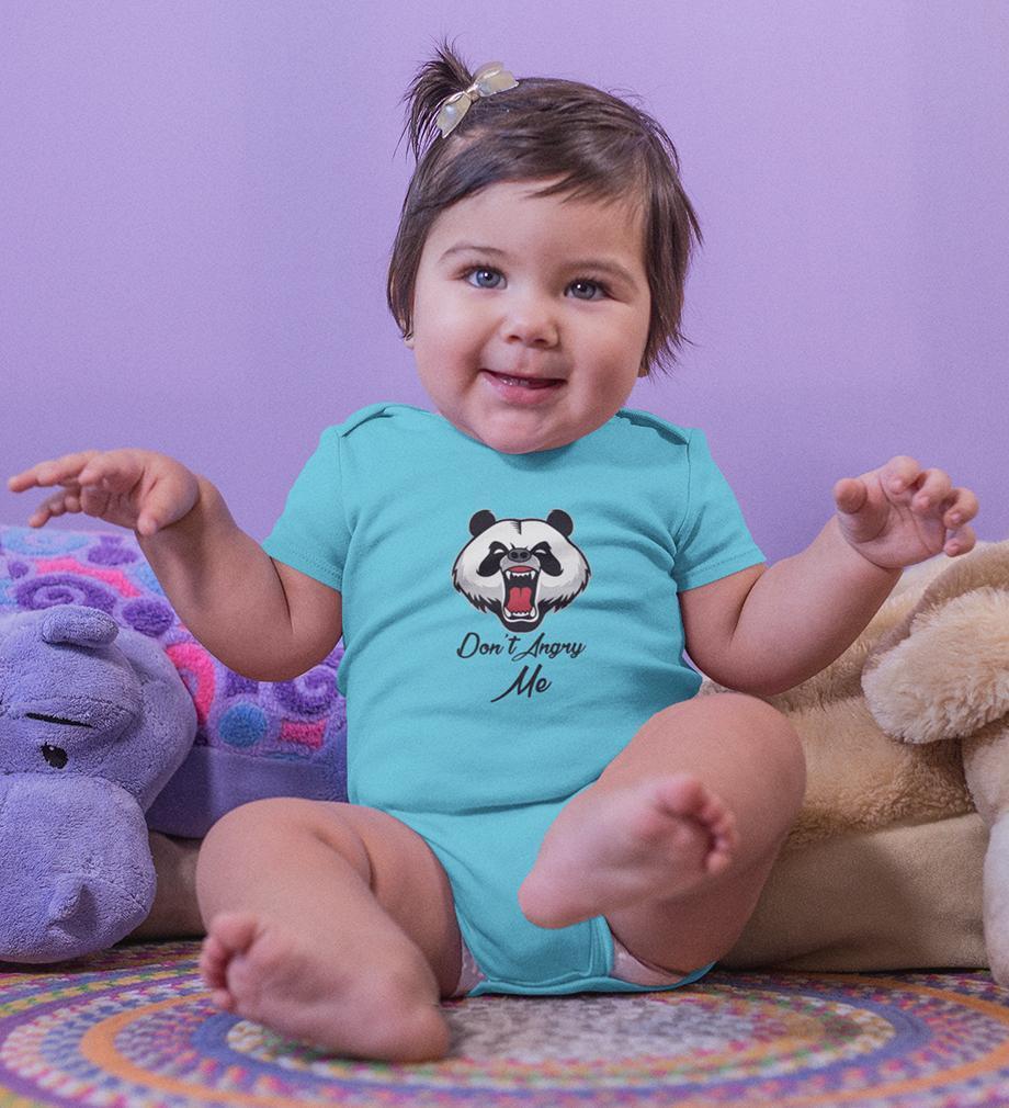 Panda Dont Angry Me Abstract Rompers for Baby Girl- FunkyTradition FunkyTradition