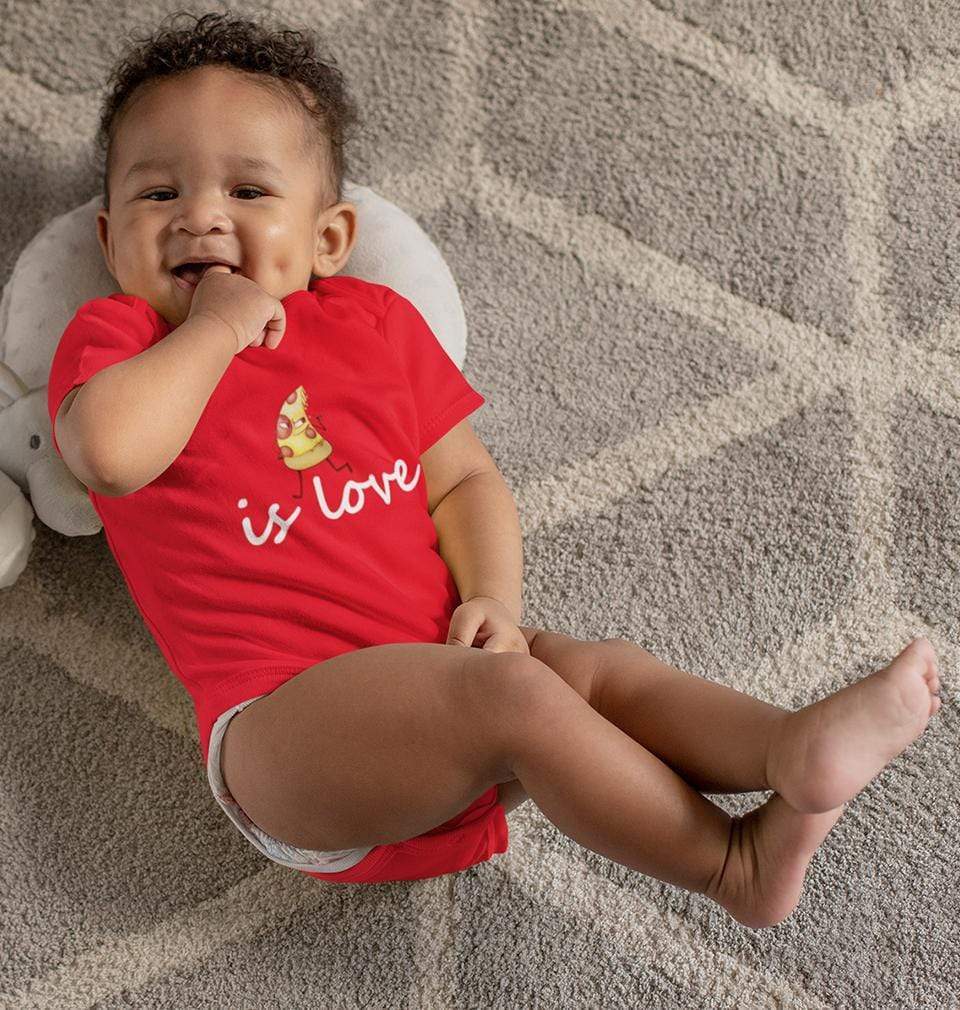 Pizza is love Rompers for Baby Boy- FunkyTradition FunkyTradition