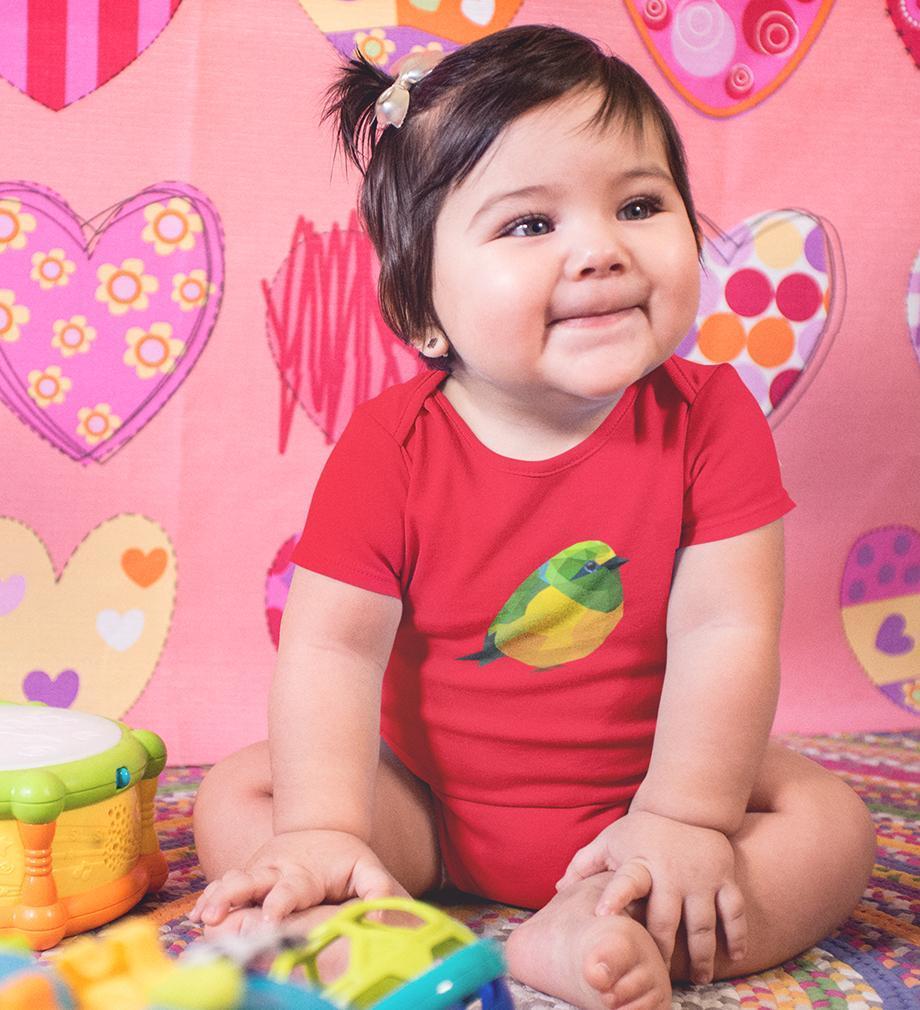 Pologhram Bird Abstract Rompers for Baby Girl- FunkyTradition FunkyTradition