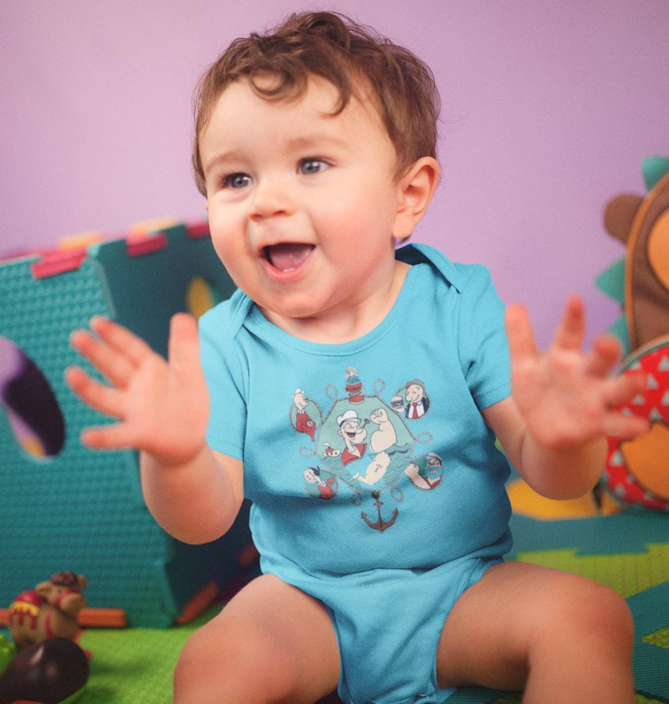 Popeye Rompers for Baby Boy- FunkyTradition FunkyTradition