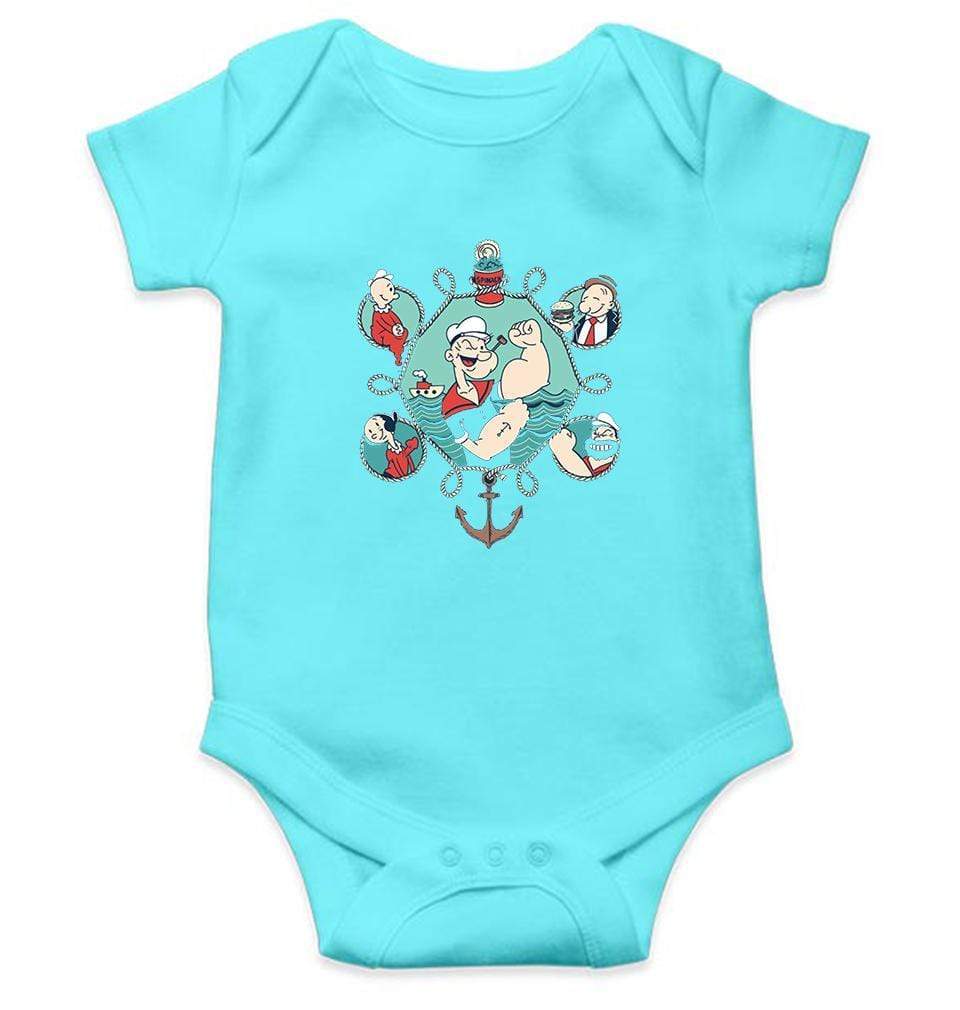 Popeye Rompers for Baby Boy- FunkyTradition FunkyTradition