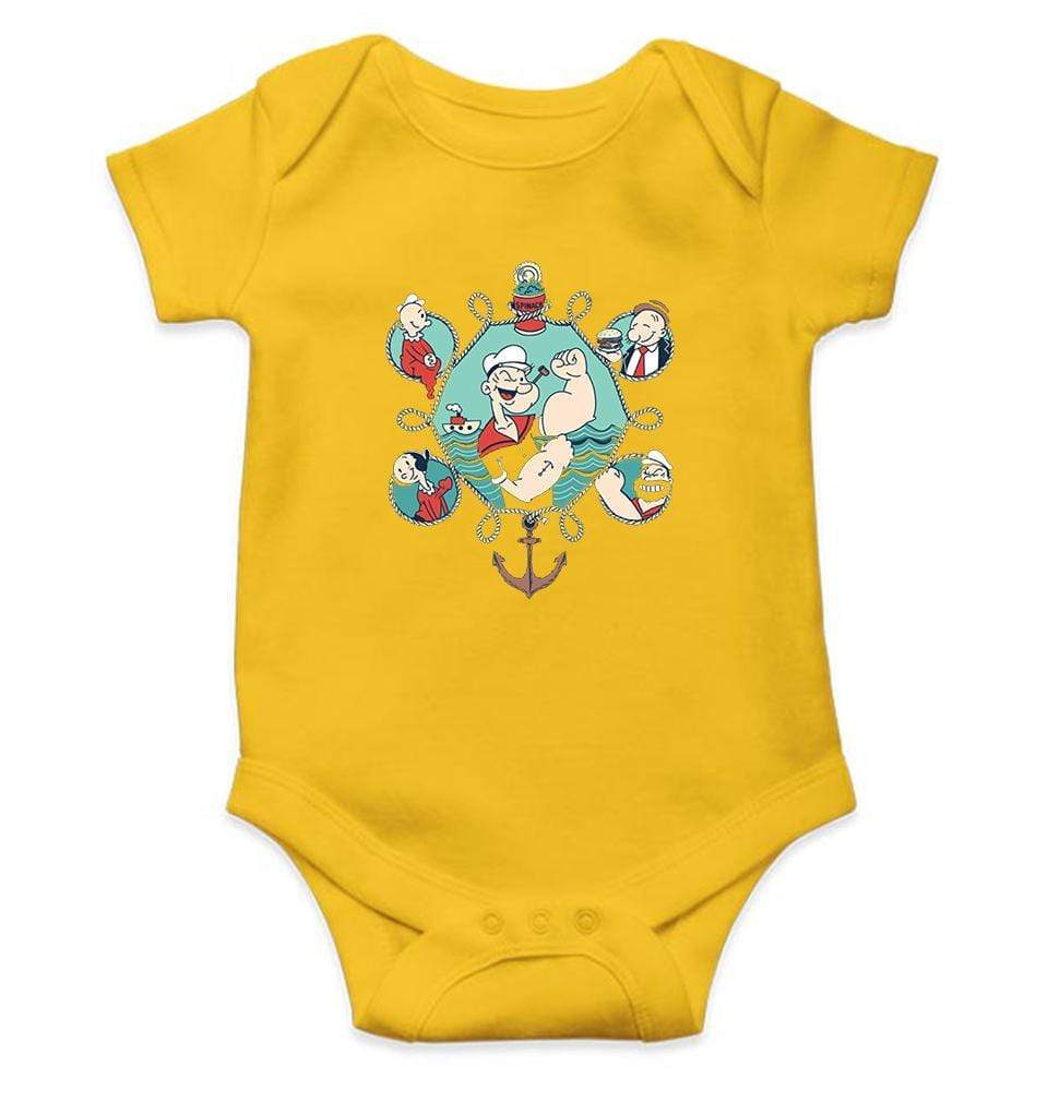 Popeye Rompers for Baby Girl- FunkyTradition FunkyTradition