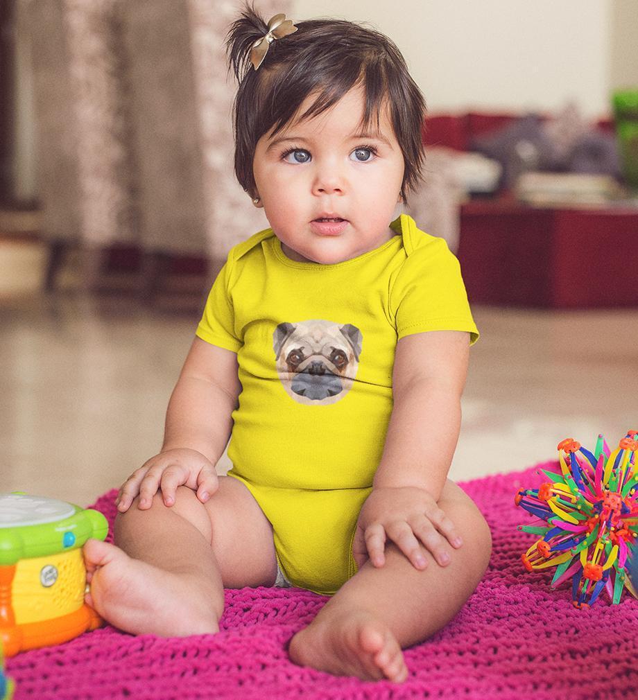 PUG Dog Abstract Abstract Rompers for Baby Girl- FunkyTradition FunkyTradition
