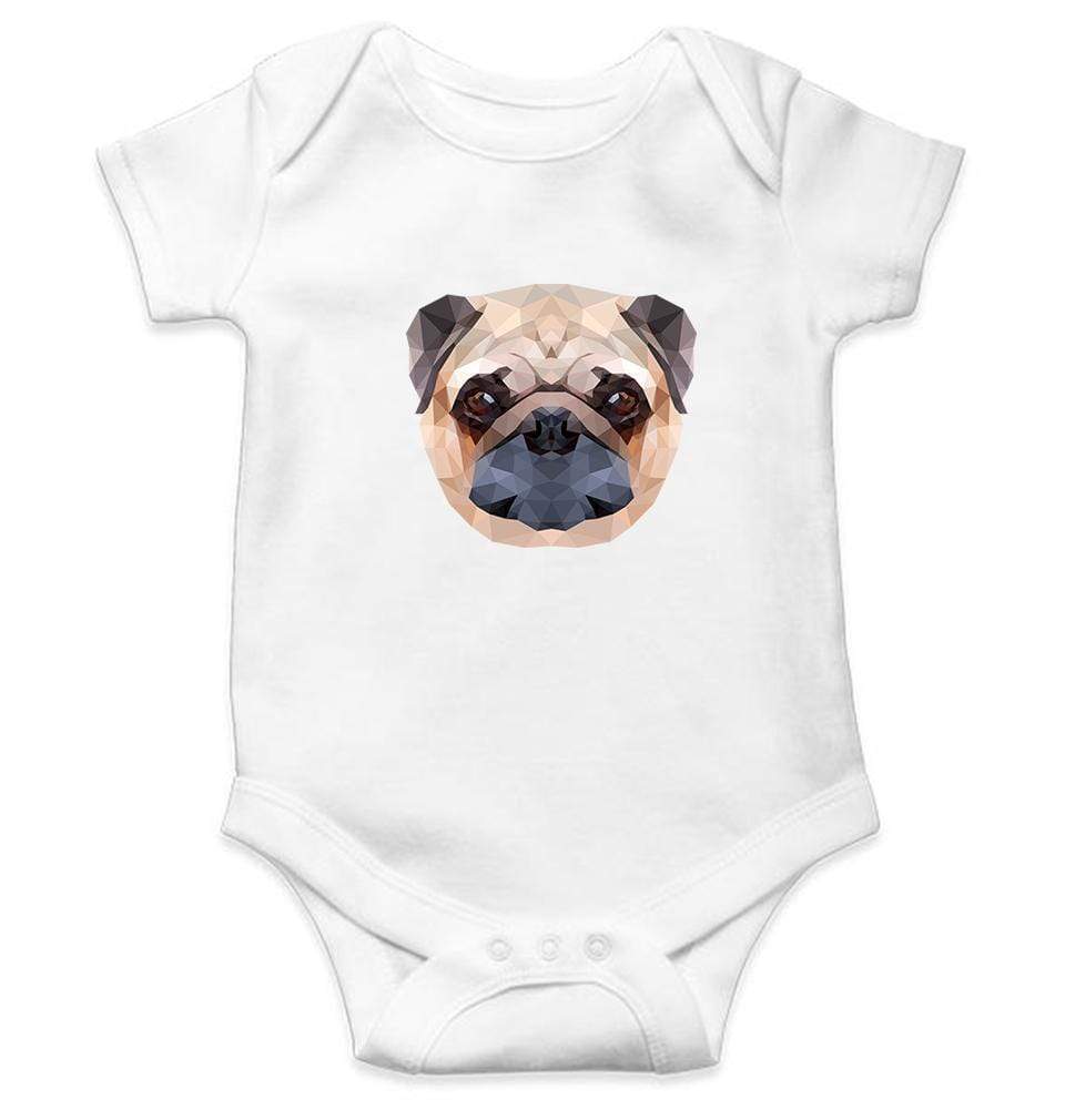 PUG Dog Abstract Rompers for Baby Girl- FunkyTradition FunkyTradition