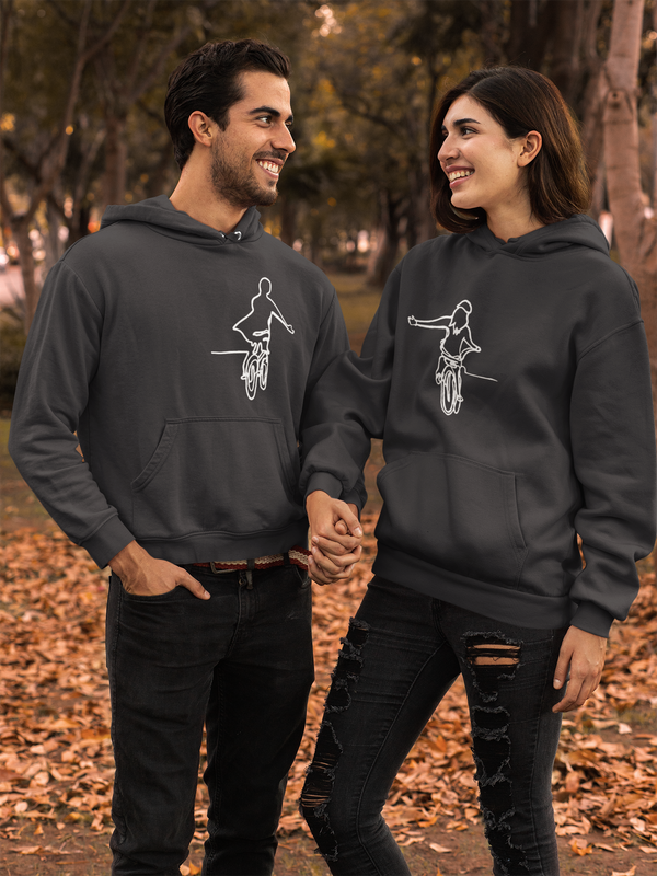 Cycle To Eternity Couple Hoodie-FashionRazor
