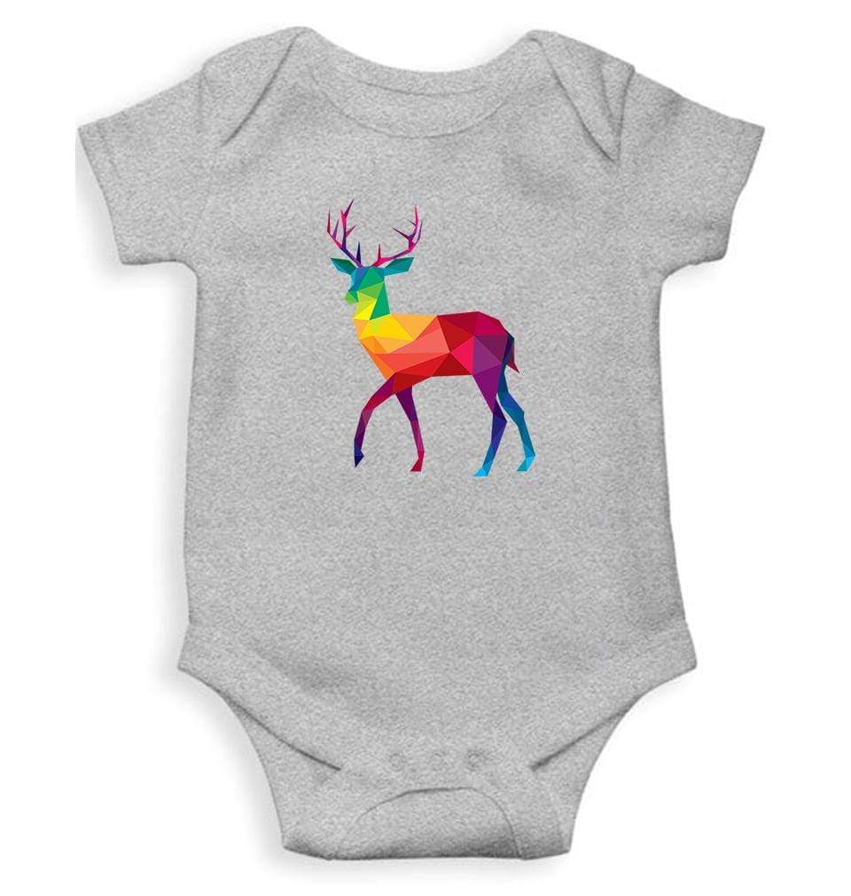 Reindeer Abstract Rompers for Baby Girl- FunkyTradition FunkyTradition