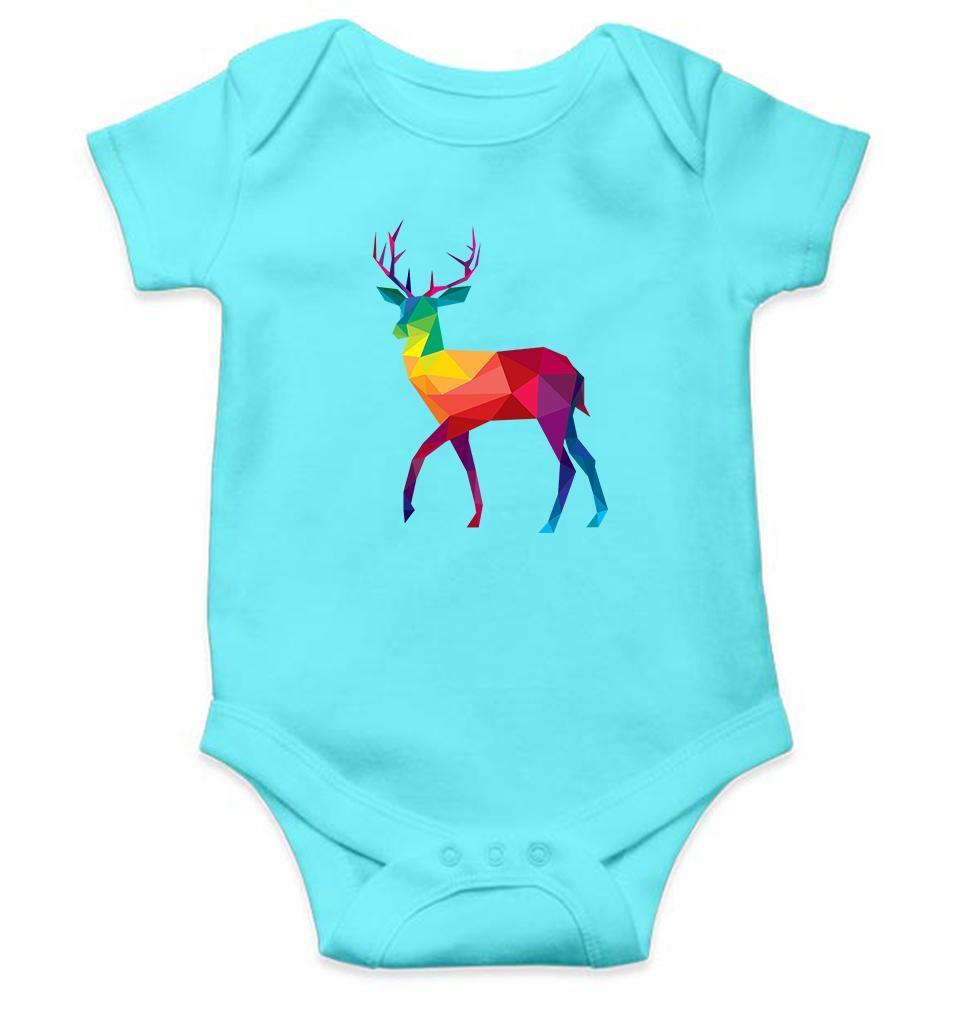 Reindeer Abstract Rompers for Baby Girl- FunkyTradition FunkyTradition