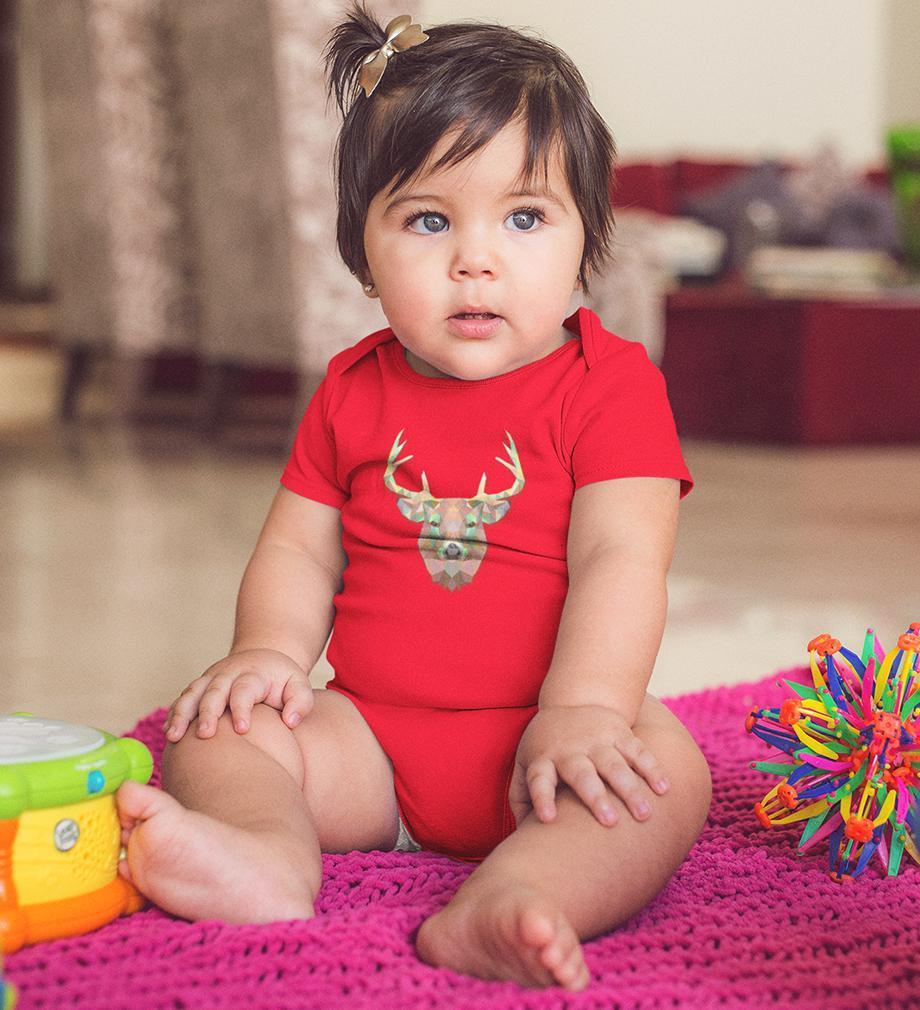Reindeer Abstract Rompers for Baby Girl- FunkyTradition FunkyTradition