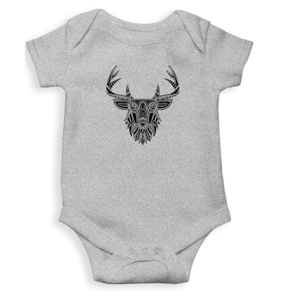 Reindeer Abstract Rompers for Baby Girl- FunkyTradition FunkyTradition