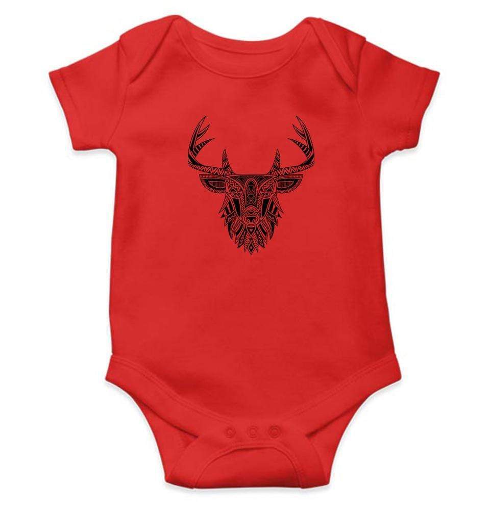 Reindeer Abstract Rompers for Baby Girl- FunkyTradition FunkyTradition