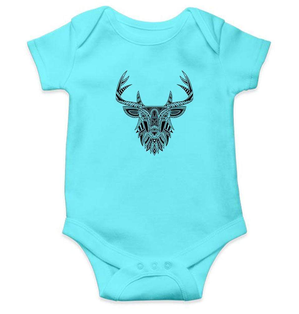 Reindeer Abstract Rompers for Baby Girl- FunkyTradition FunkyTradition