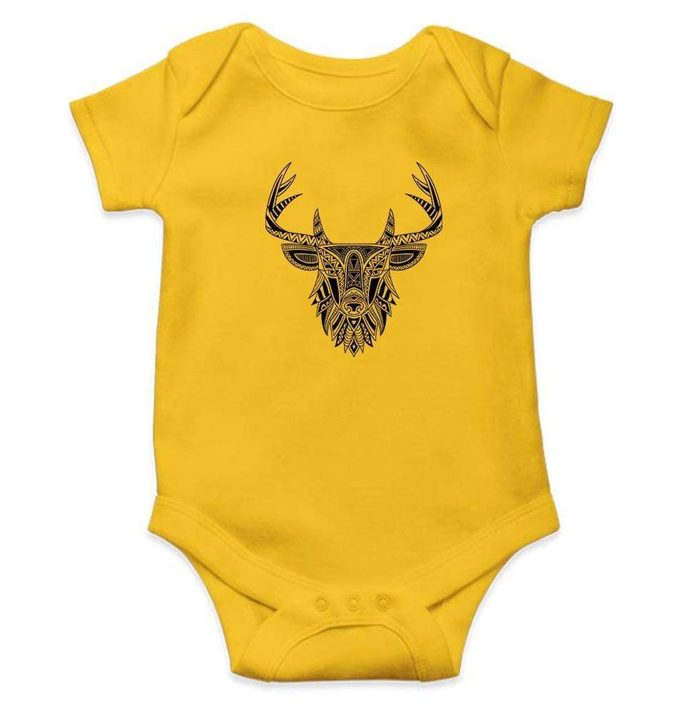 Reindeer Abstract Rompers for Baby Girl- FunkyTradition FunkyTradition