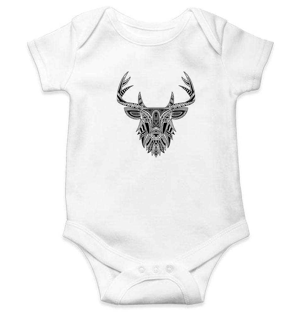 Reindeer Abstract Rompers for Baby Girl- FunkyTradition FunkyTradition