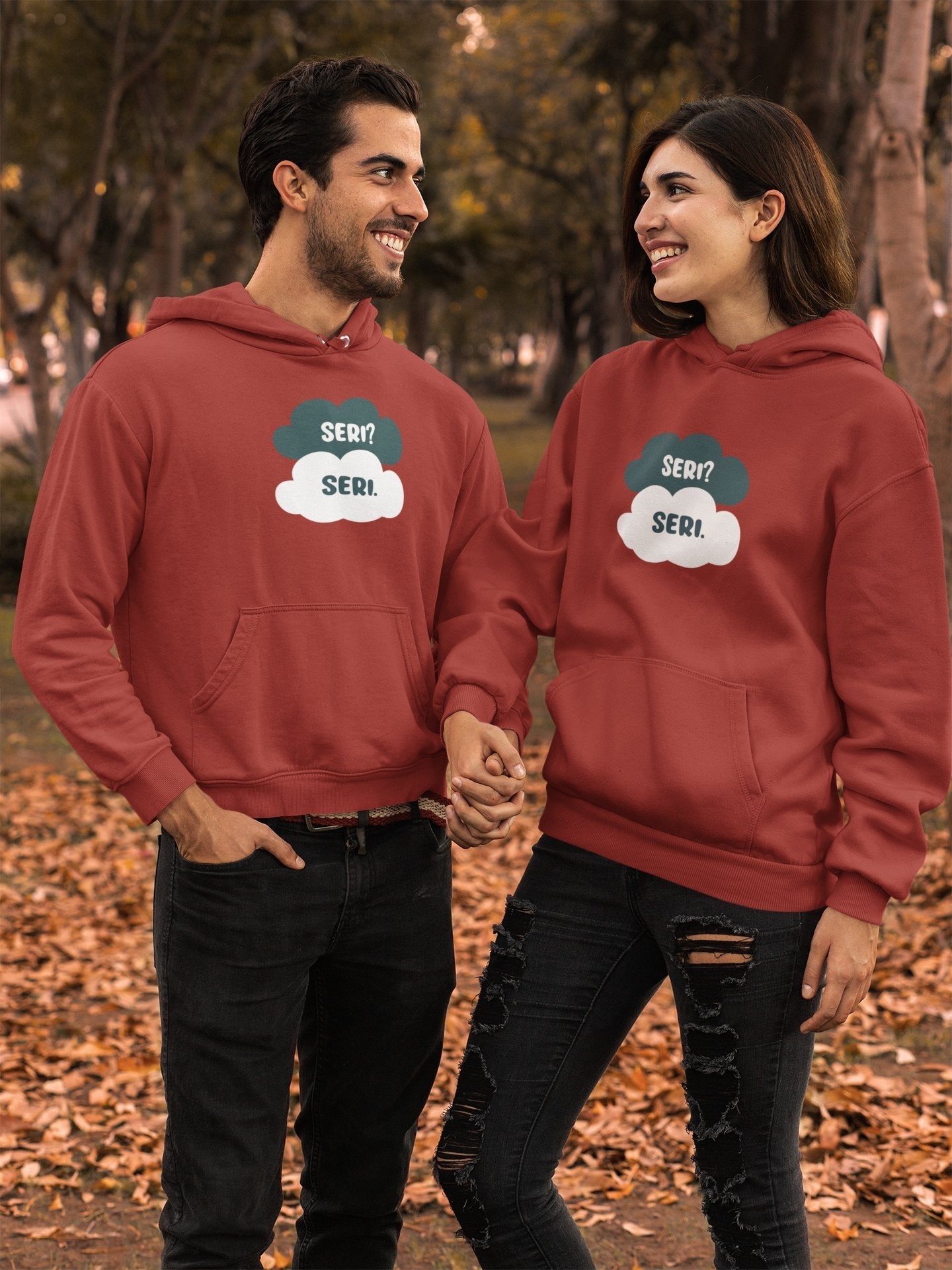 Seri Seri Couple Hoodie-FunkyTeesClub - Funky Tees Club
