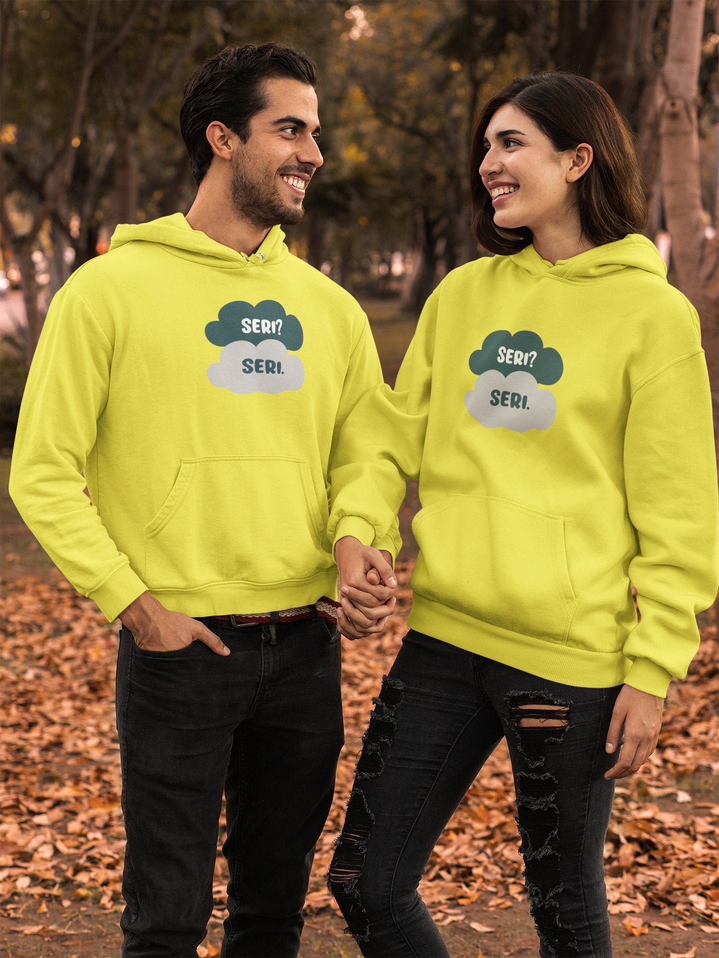 Seri Seri Couple Hoodie-FunkyTeesClub - Funky Tees Club