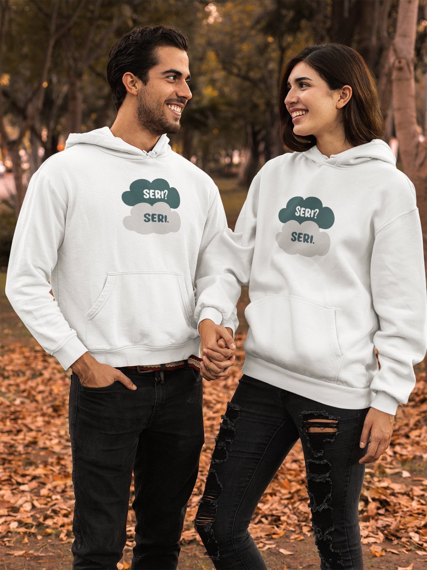 Seri Seri Couple Hoodie-FunkyTeesClub - Funky Tees Club
