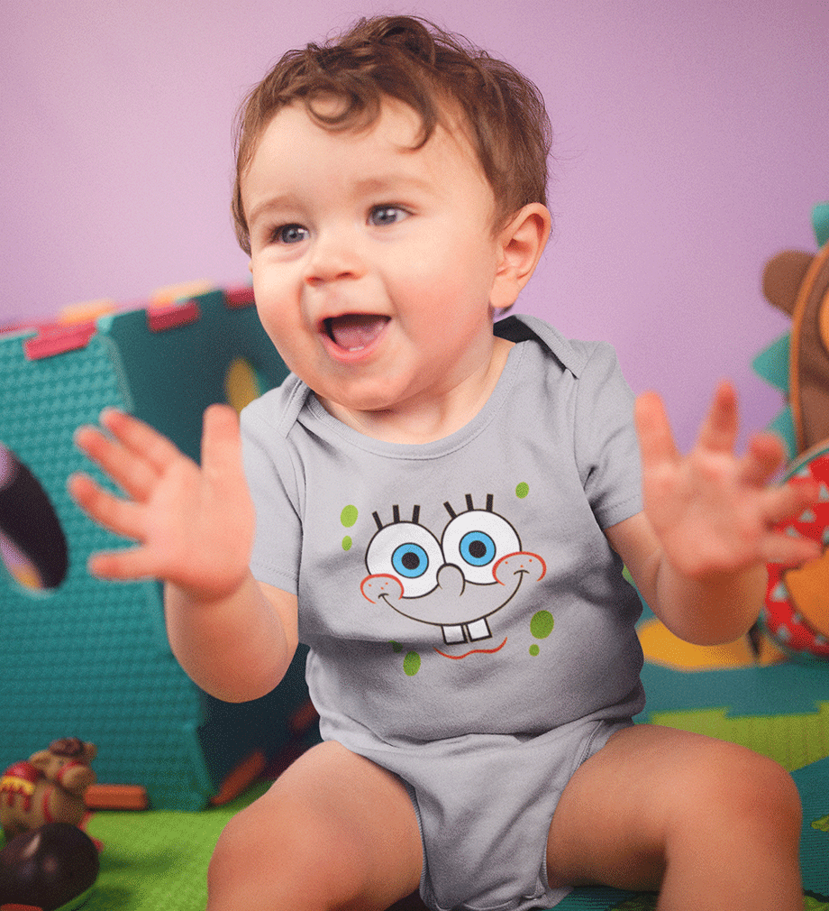 Spongebob Rompers for Baby Boy- FunkyTradition FunkyTradition