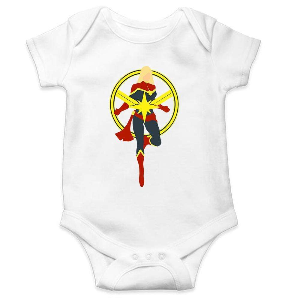 Superpower Captain Marvel Rompers for Baby Boy - FunkyTradition FunkyTradition