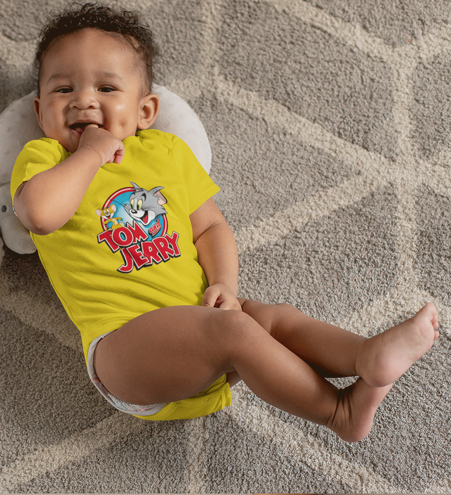 Tom and Jerry Rompers for Baby Boy- FunkyTradition FunkyTradition