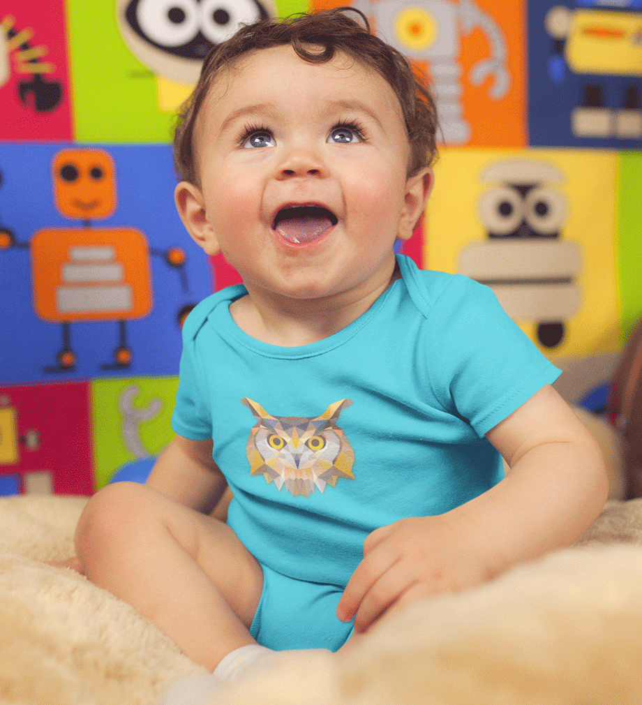 Triangle Owl Rompers for Baby Boy- FunkyTradition FunkyTradition