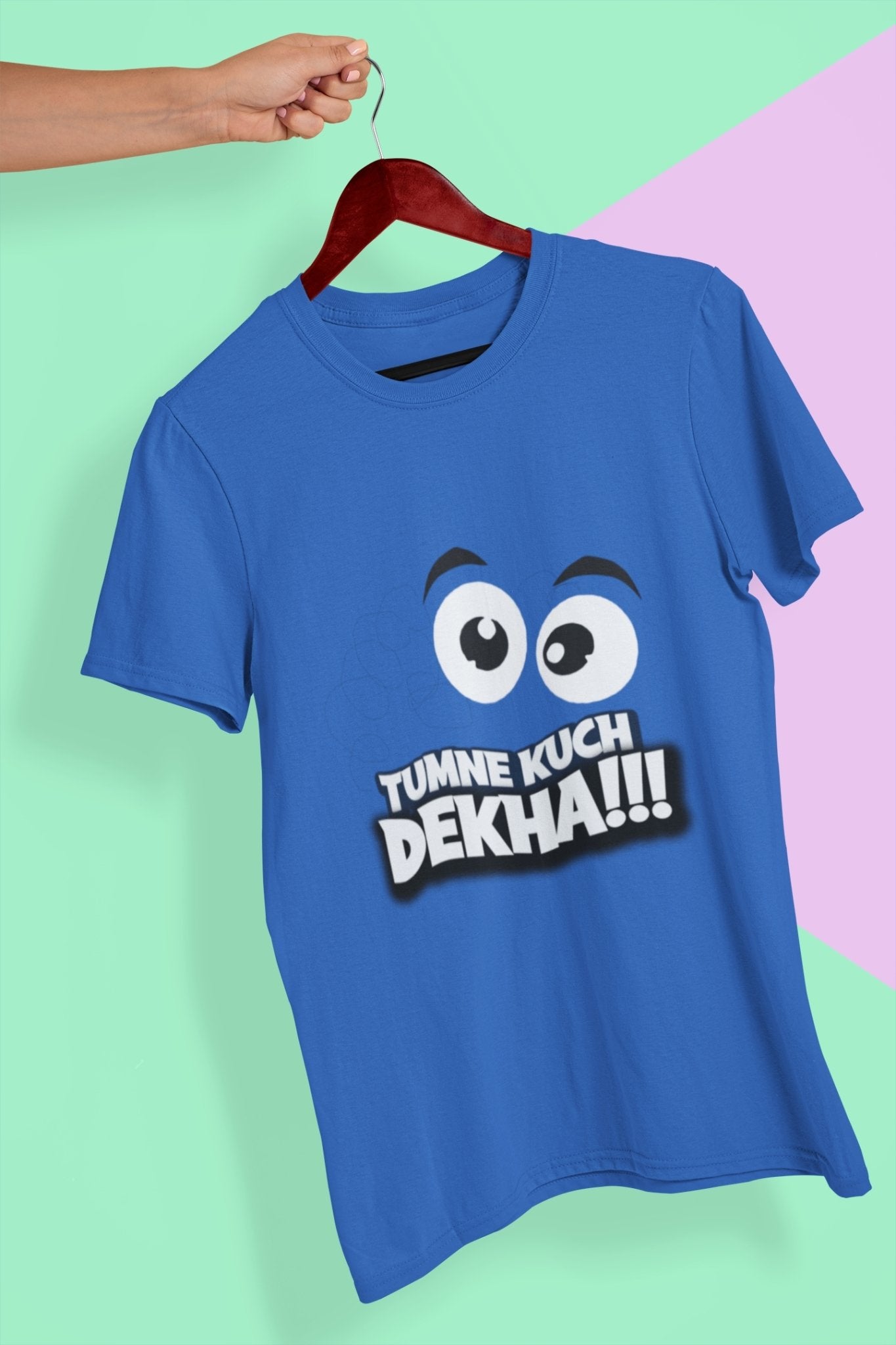 Tumne Kuch Dekha Mens Half Sleeves T-shirt- FunkyTeesClub - Funky Tees Club